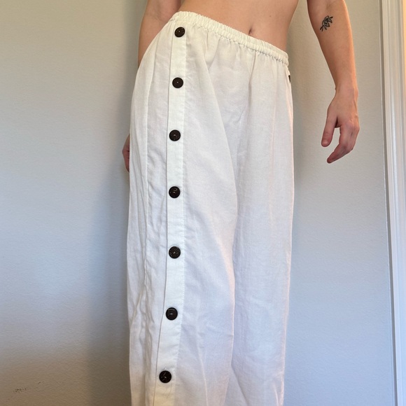 Linen Off-white Pants - Picture 4 of 4